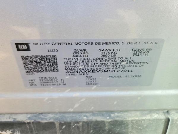 2021 CHEVROLET EQUINOX LT (1LT)