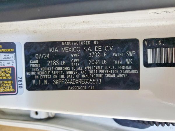 2024 KIA FORTE