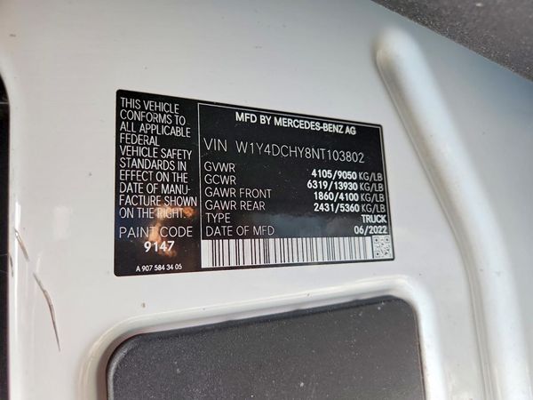 2022 MERCEDES-BENZ SPRINTER