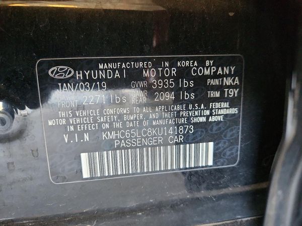 2019 HYUNDAI IONIQ Blue (HEV)