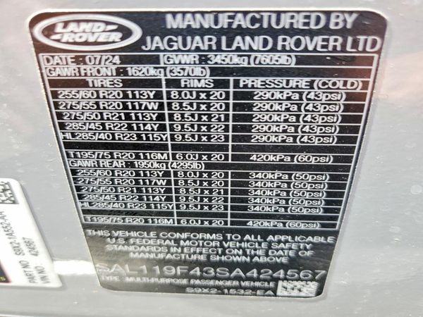 2025 LAND ROVER RANGE ROVER SPORT