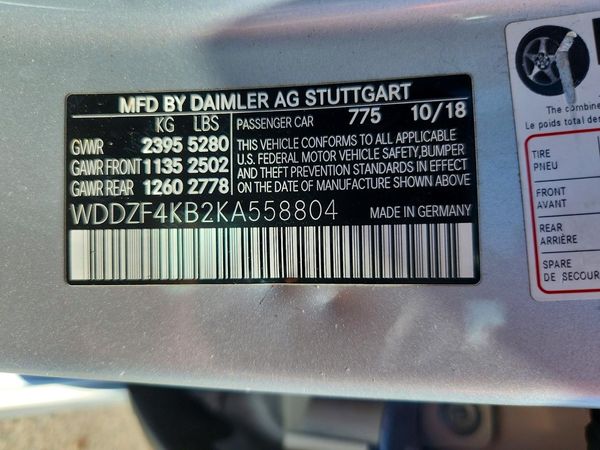2019 MERCEDES-BENZ E