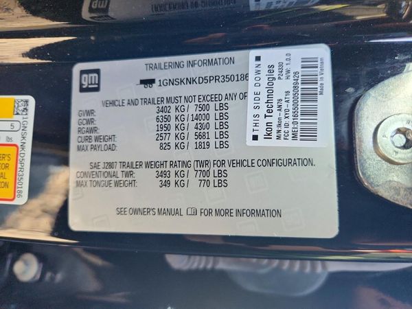 2023 CHEVROLET TAHOE LT