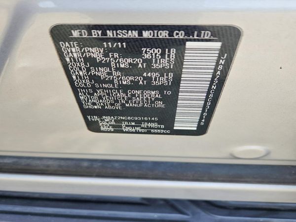 2012 INFINITI QX56 BASE