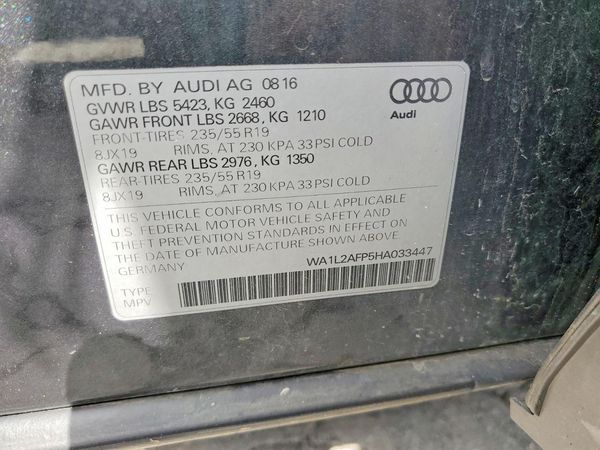 2017 AUDI Q5 quattro Premium Plus