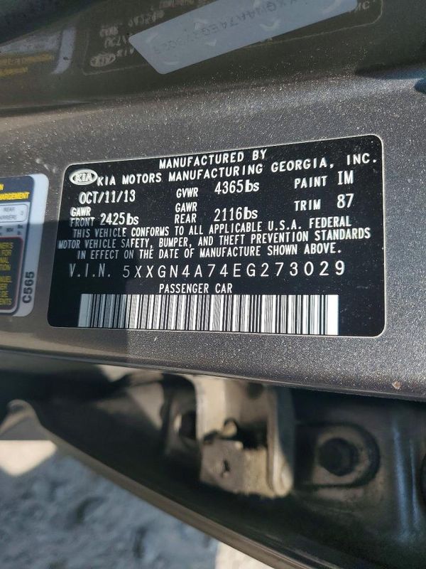 2014 KIA OPTIMA 2.4 EX STD/Premium /Tech