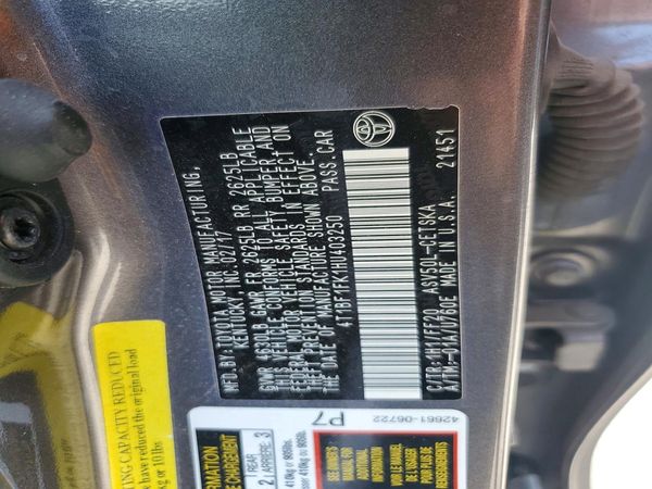 2017 TOYOTA CAMRY LE/SE/XLE/XSE