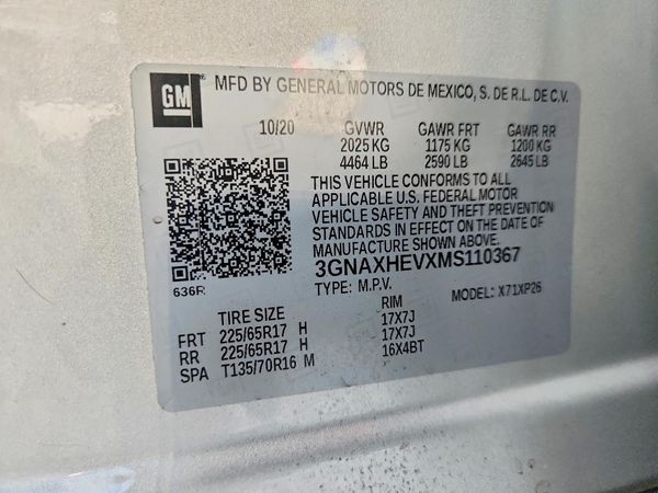 2021 CHEVROLET EQUINOX LS
