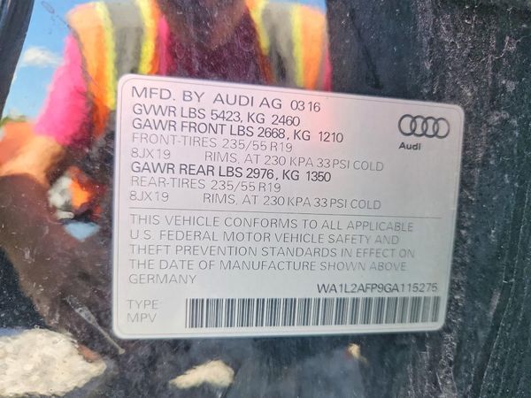 2016 AUDI Q5 quattro Premium Plus