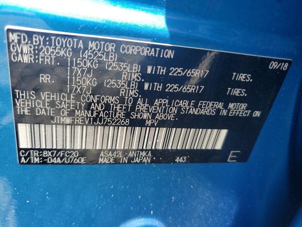 2018 TOYOTA RAV4 Adventure/XLE