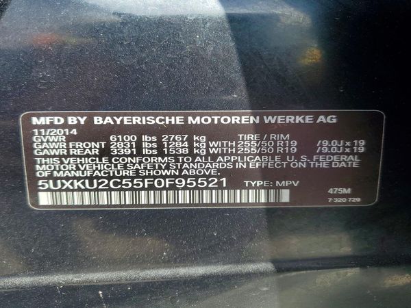 2015 BMW X6 xDrive35i