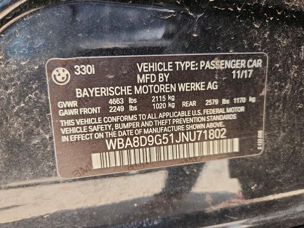 2018 BMW 330 xDrive SA