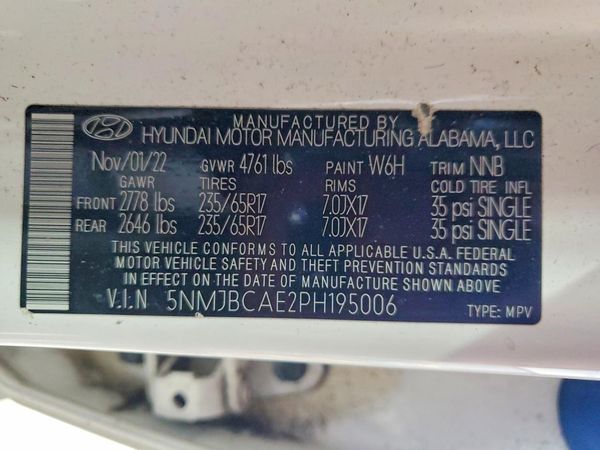2023 HYUNDAI TUCSON SEL — VINS