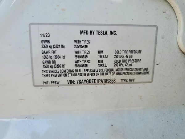 2023 TESLA MODEL Y