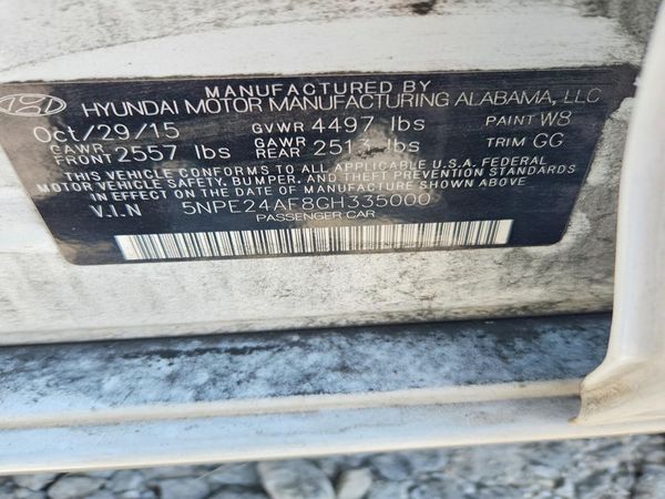 2016 HYUNDAI SONATA
