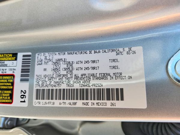 2026 TOYOTA TACOMA