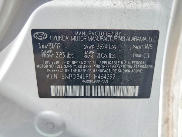 2019 HYUNDAI ELANTRA