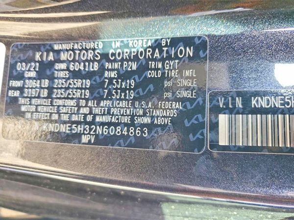 2022 KIA CARNIVAL SX, SX Prestige