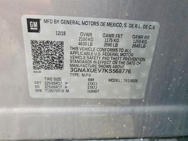 2019 CHEVROLET EQUINOX LT (1LT)