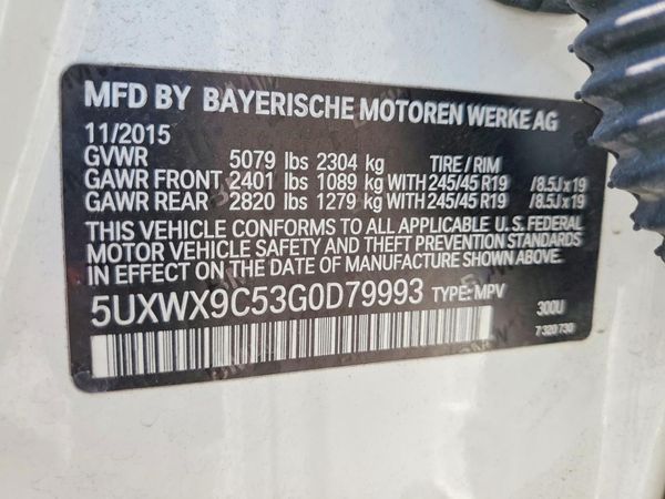 2016 BMW X3 xDrive28i