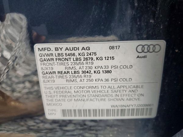 2018 AUDI Q5 quattro Premium Plus