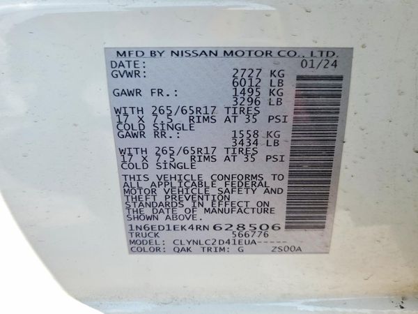 2024 NISSAN FRONTIER