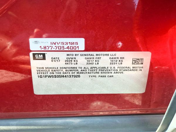 2017 CHEVROLET BOLT EV