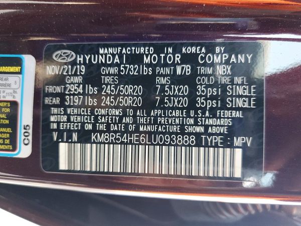2020 HYUNDAI PALISADE Limited