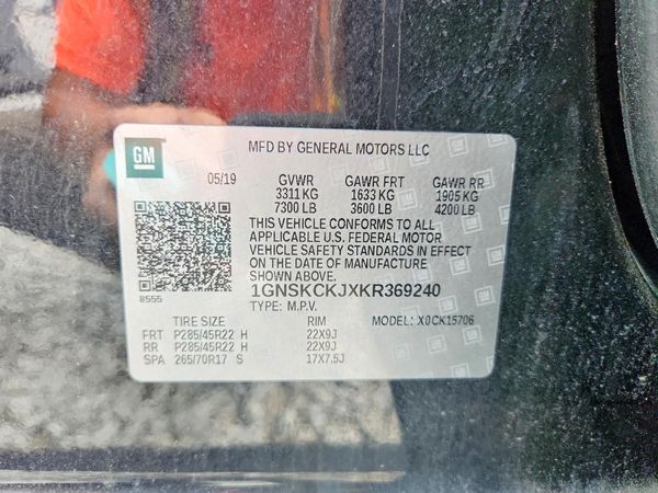 2019 CHEVROLET TAHOE Premier