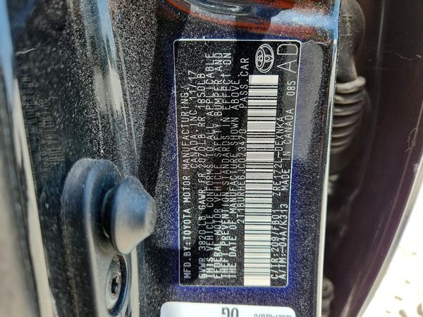 2018 TOYOTA COROLLA
