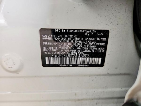 2021 SUBARU FORESTER Base