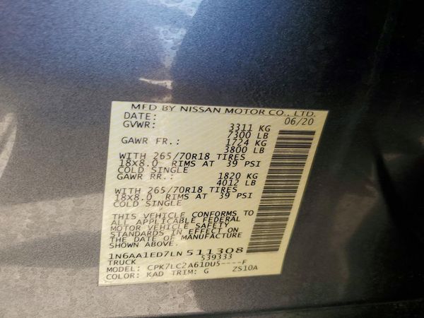 2020 NISSAN TITAN