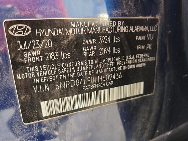 2020 HYUNDAI ELANTRA