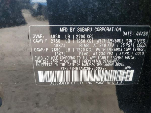2023 SUBARU OUTBACK Limited