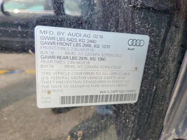 2016 AUDI Q5 quattro Premium Plus