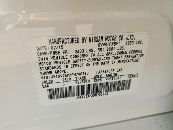 2015 INFINITI Q50 HYBRID