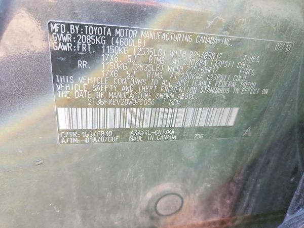 2013 TOYOTA RAV4 Standard