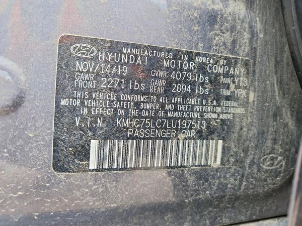 2020 HYUNDAI IONIQ SE
