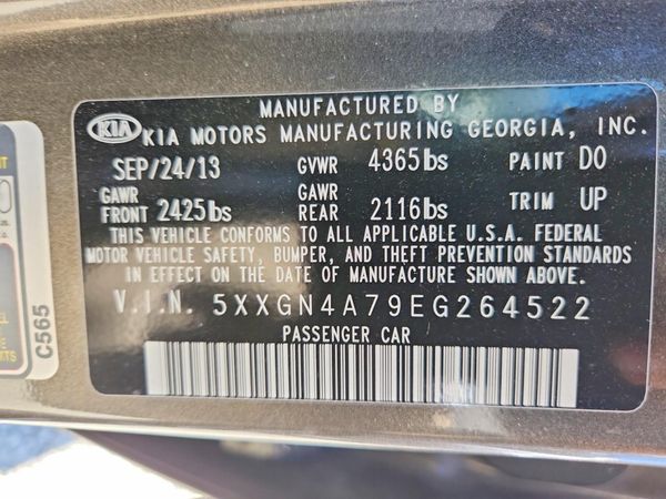 2014 KIA OPTIMA 2.4 EX STD/Premium /Tech