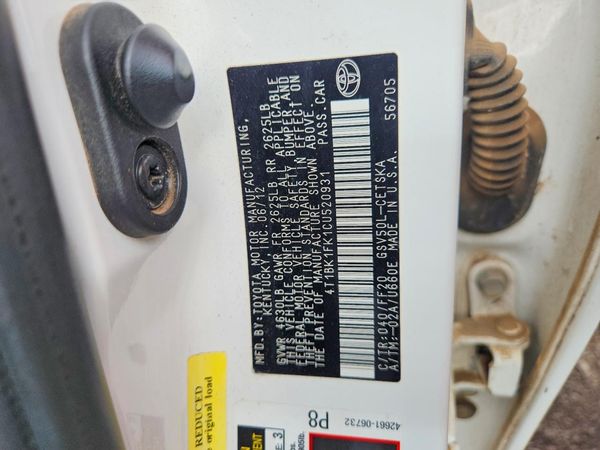 2012 TOYOTA CAMRY