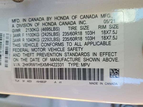 2021 HONDA CR-V
