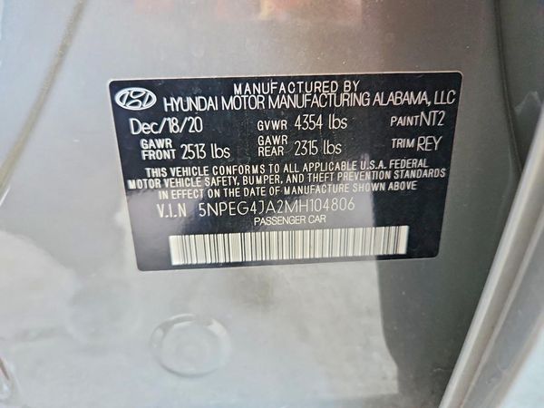 2021 HYUNDAI SONATA