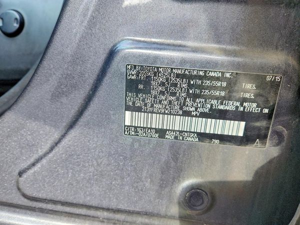 2015 TOYOTA RAV4 Limited (G Grade)