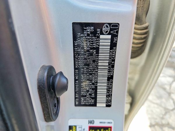2015 TOYOTA COROLLA L/LE