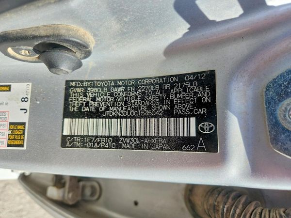 2012 TOYOTA PRIUS