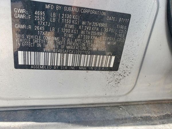2018 SUBARU OUTBACK Premium+ES