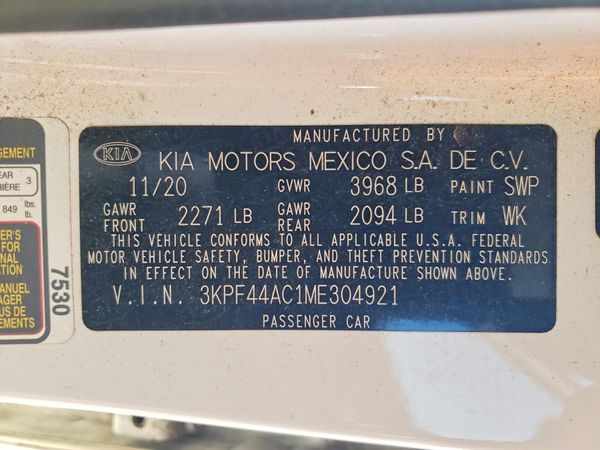 2021 KIA FORTE GT