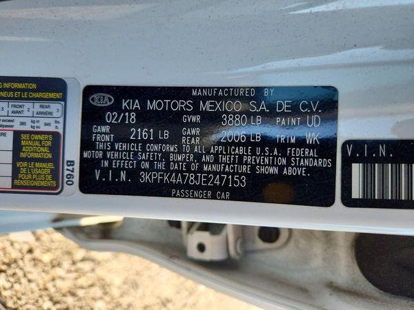 2018 KIA FORTE LX Base