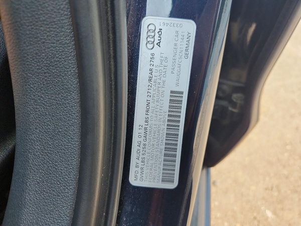 2012 AUDI A6 quattro Premium Plus
