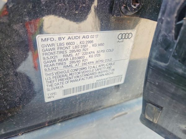 2017 AUDI Q7 quattro Prestige